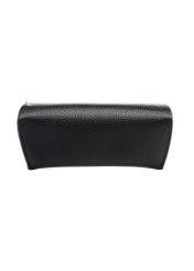 Czarne etui na okulary POREC-0435-99(W26), widok produktu z tyłu na białym tle.