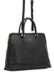 Czarna elegancka skórzana torba damska TORES-1094-99(W25)-07