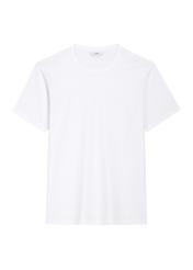 Biały T-shirt męski TSHMT-0120-0A(Z26)