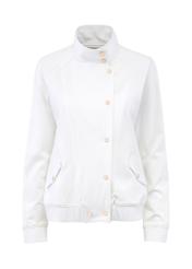 Kremowa bluza damska ze stójką BLZDT-0106-12(Z24)-01