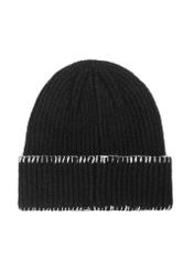 Czarna czapka zimowa damska z logo CZADT-0183-99(Z24)-02