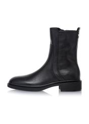 Czarne skórzane botki damskie BUTYD-1033-99(Z25)