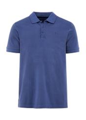 Granatowa koszulka polo męska POLMT-0078-69(W25)