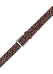 Brązowy pleciony pasek męski PASMS-0283-1I(W26)