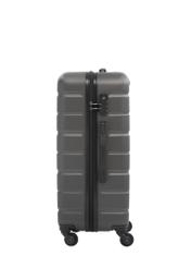 Walizka średnia na kółkach WALAB-0067-9B-24(W26), widok produktu z boku na białym tle.