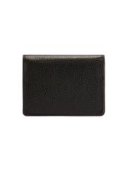 Czarny portfel damski z ochroną RFID PORES-0824RFID-99(Z25), widok produktu od tyłu na białym tle.