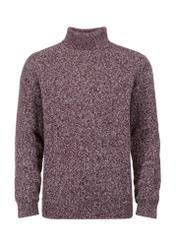 Ciepły bordowy golf męski SWEMT-0122A-49(Z23)-04