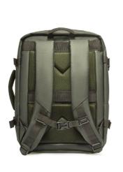 Duży plecak podróżny khaki PLCMN-0018-8D(Z26) - widok produktu z tyłu, na białym tle. 