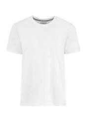 Biały T-shirt męski z bawełny TSHMT-0100-11(W25)-01