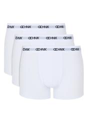 Trójpak białych bokserek męskich ZESMB-0001-11(W24)-01