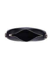 Czarna mała torebka damska hobo TOREC-1097-99(Z26), widok produktu w środku na białym tle.