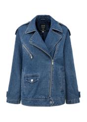 Jeansowa kurtka damska oversize KURDT-0568-69(W25)