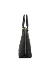 Czarna elegancka skórzana torba damska TORES-1094-99(W25)-03