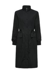 Czarna kurtka parka damska KURDT-0562-99(W25)-05