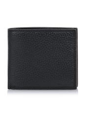 Niezapinany czarny skórzany portfel męski z RFID PORMS-006RFID-99(W24)-01