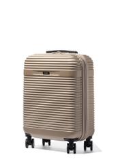 Walizka mała na kółkach WALAB-0040-2X-19(W26) - widok produktu po skosie, na białym tle. 