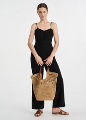 Nieusztywniana pleciona torebka damska TOREC-1044-25(W25)