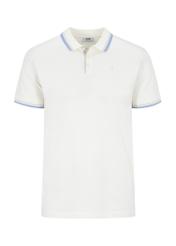 Biała koszulka polo męska POLMT-0069-11(W24)-04