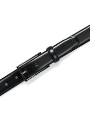 Czarny skórzany pasek męski PASMS-0256-99(Z24)-04