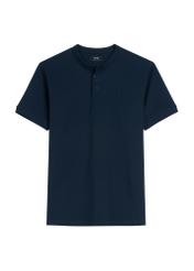 Granatowa koszulka polo męska POLMT-0061-7E(W26)
