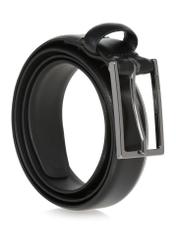Czarny skórzany pasek męski PASMS-0256-99(Z24)-02
