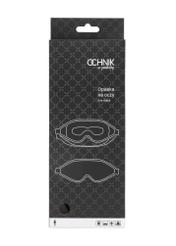 Opaska na oczy w kolorze czarnym AW-017-0001-99(W25), widok opakowania produktu na białym tle.