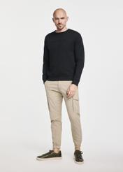 Czarna bluza męska bez kaptura BLZMT-0066-99(Z24)-03