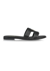 Czarne klapki damskie BUTYD-0725C-99(W25)-01
