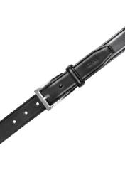 Czarny skórzany pasek męski PASMS-0244-99(Z26)