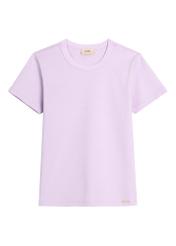 Jasnofioletowy bawełniany T-shirt damski TSHDT-0144-6A(Z26)