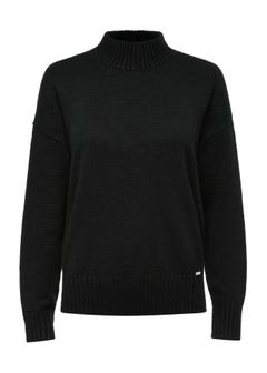 Czarny klasyczny sweter damski SWEDT-0186-99(Z24)