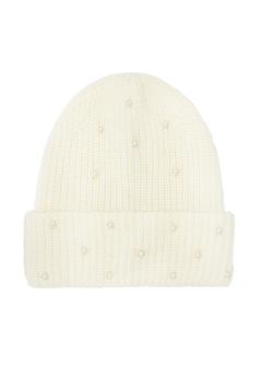Biała czapka damska z wełną CZADT-0202-11(Z25)