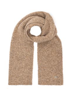 Jasnobrązowy szalik damski z wełną SZADT-0224-1G(Z26)