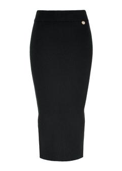 Czarna spódnica damska midi SPCDT-0094-99(Z26)
