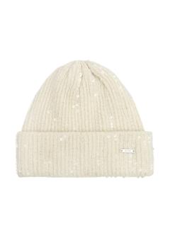 Kremowa czapka damska z wełną CZADT-0203-16(Z25)