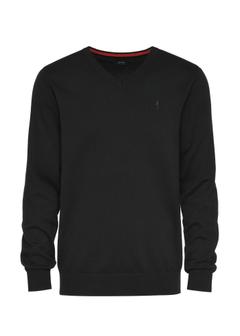 Czarny sweter męski z logo SWEMT-0159-99(Z24)