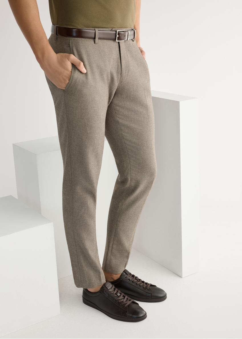 Brązowe skórzane buty męskie BUTYM-0490-1I(W26)