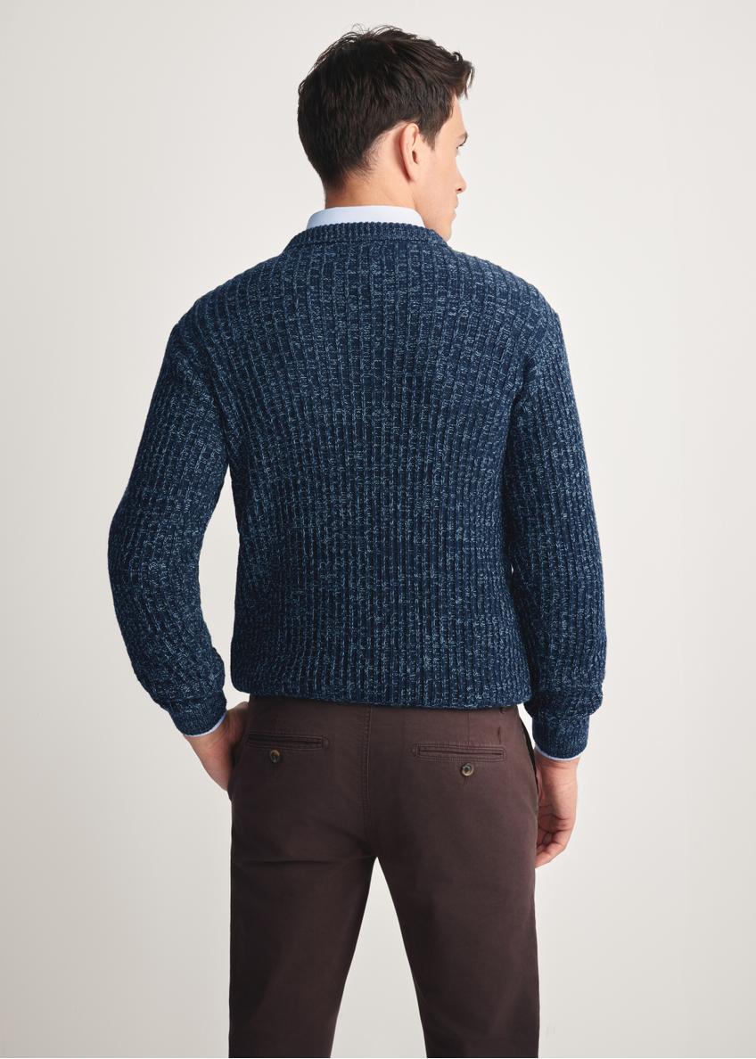 Granatowy sweter męski SWEMT-0183-68(Z25)