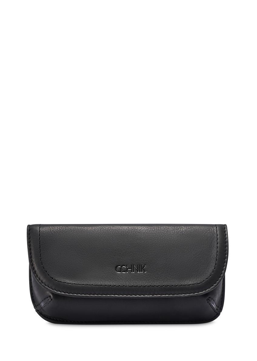 Skórzane etui w kolorze czarnym PORMS-0698-99(W26)