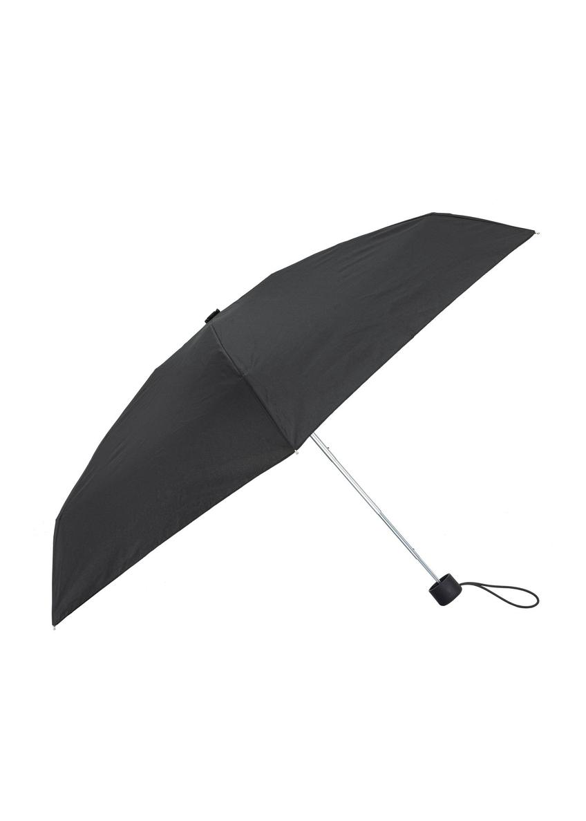Składany mały parasol damski w kolorze czarnym PARSD-0036-99(W24)-01