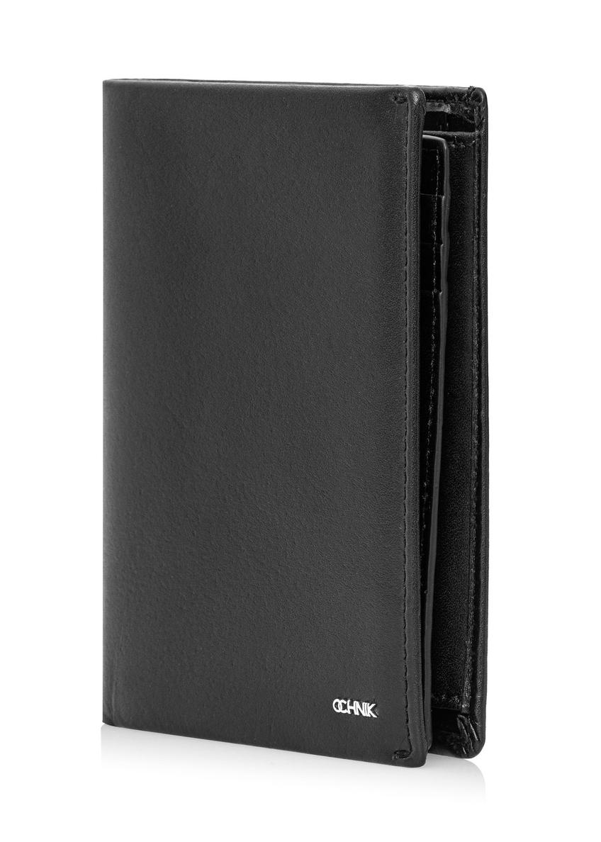 Czarny skórzany portfel męski PORMS-0406A-99(Z24)