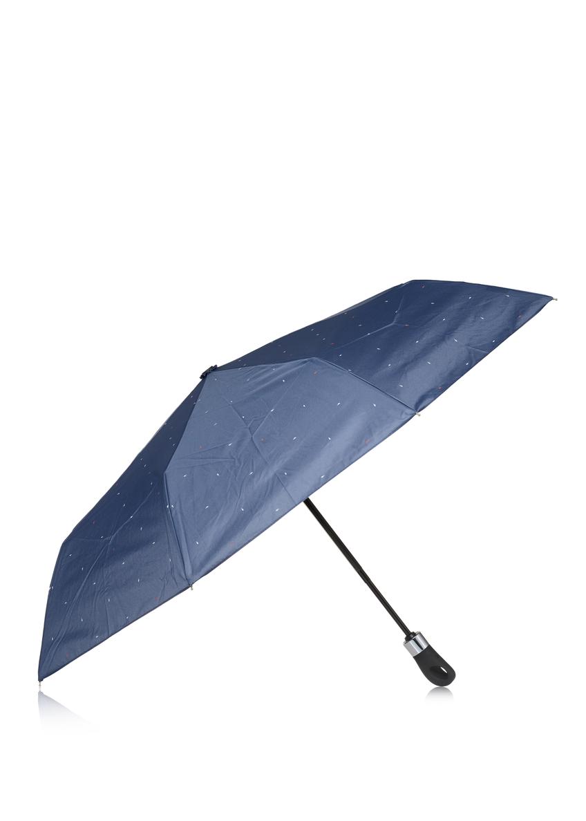 Składany parasol damski w kolorze granatowym PARSD-0012-61(W24)-01