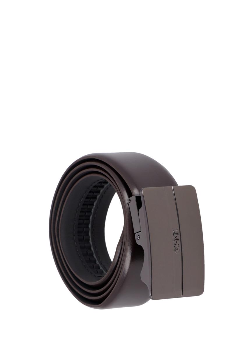 Brązowy skórzany pasek męski PASMS-0291-1I(Z26)