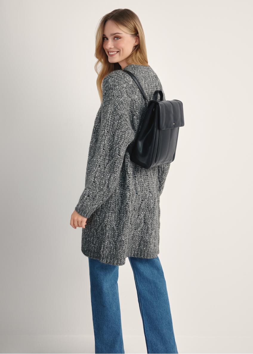 Czarny elegancki plecak damski TOREC-1105-99(Z25)