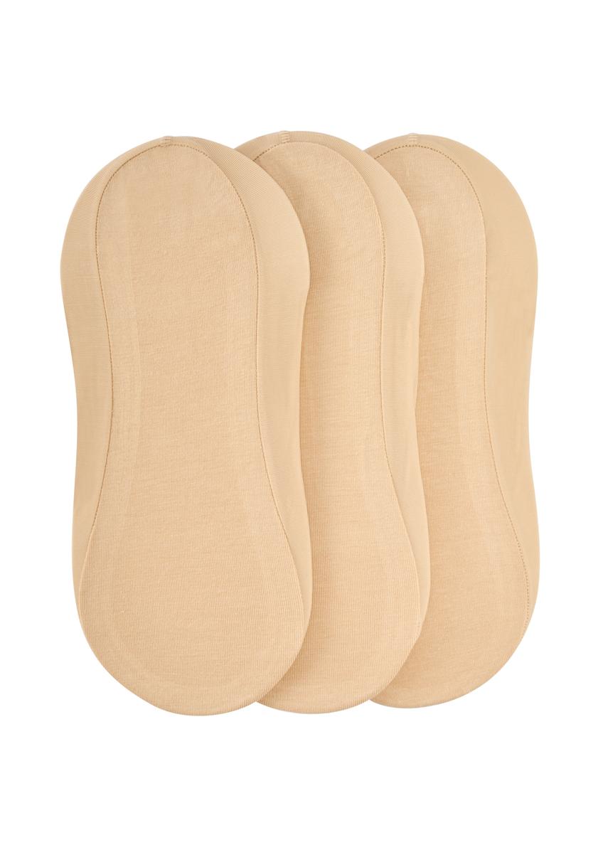 Trójpak beżowych stopek damskich ZESDT-0032-1B(W26)