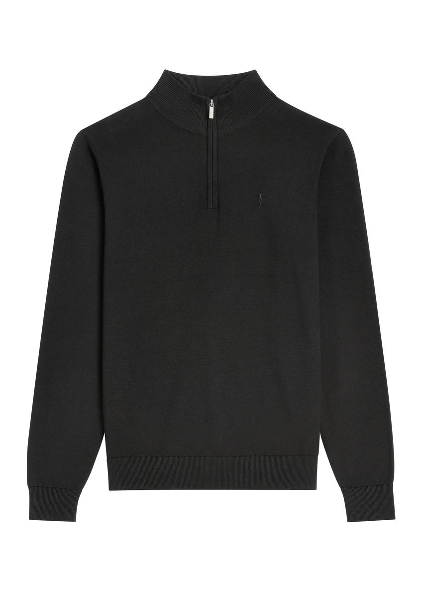 Czarny sweter męski SWEMT-0174-99(Z26)