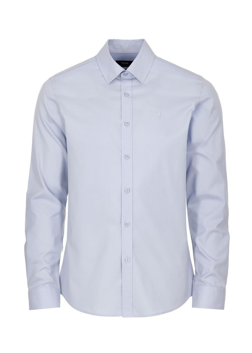 Błękitna elegancka koszula męska KOSMT-0322-62(Z24)-05