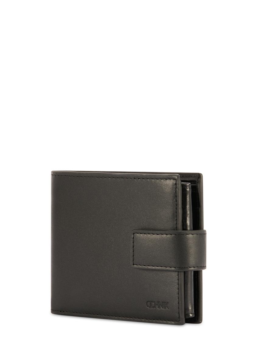 Skórzany czarny portfel męski PORMS-0657-99(Z25)