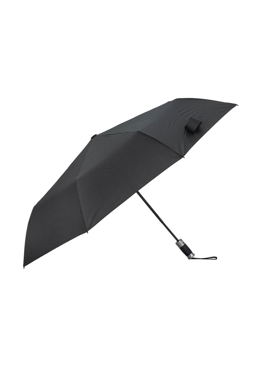 Składany parasol męski w kolorze czarnym PARSM-0031-99(W24)-01