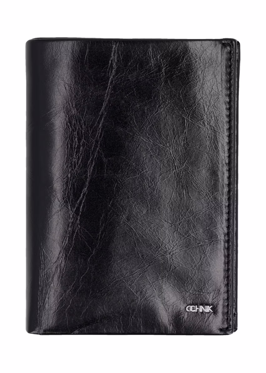 Czarny skórzany portfel męski PORMS-0737-99(Z26)